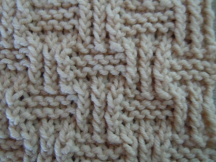 Shingle stitch pattern